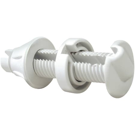 Cable Thru Hull Fitting - White - 9/32 Slot, 1-1/2 Flange